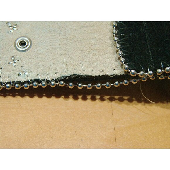 Guess Womens Black Studded Rhinestones Embossed Metal Buckle Size M 925121 - Picture 12 of 12